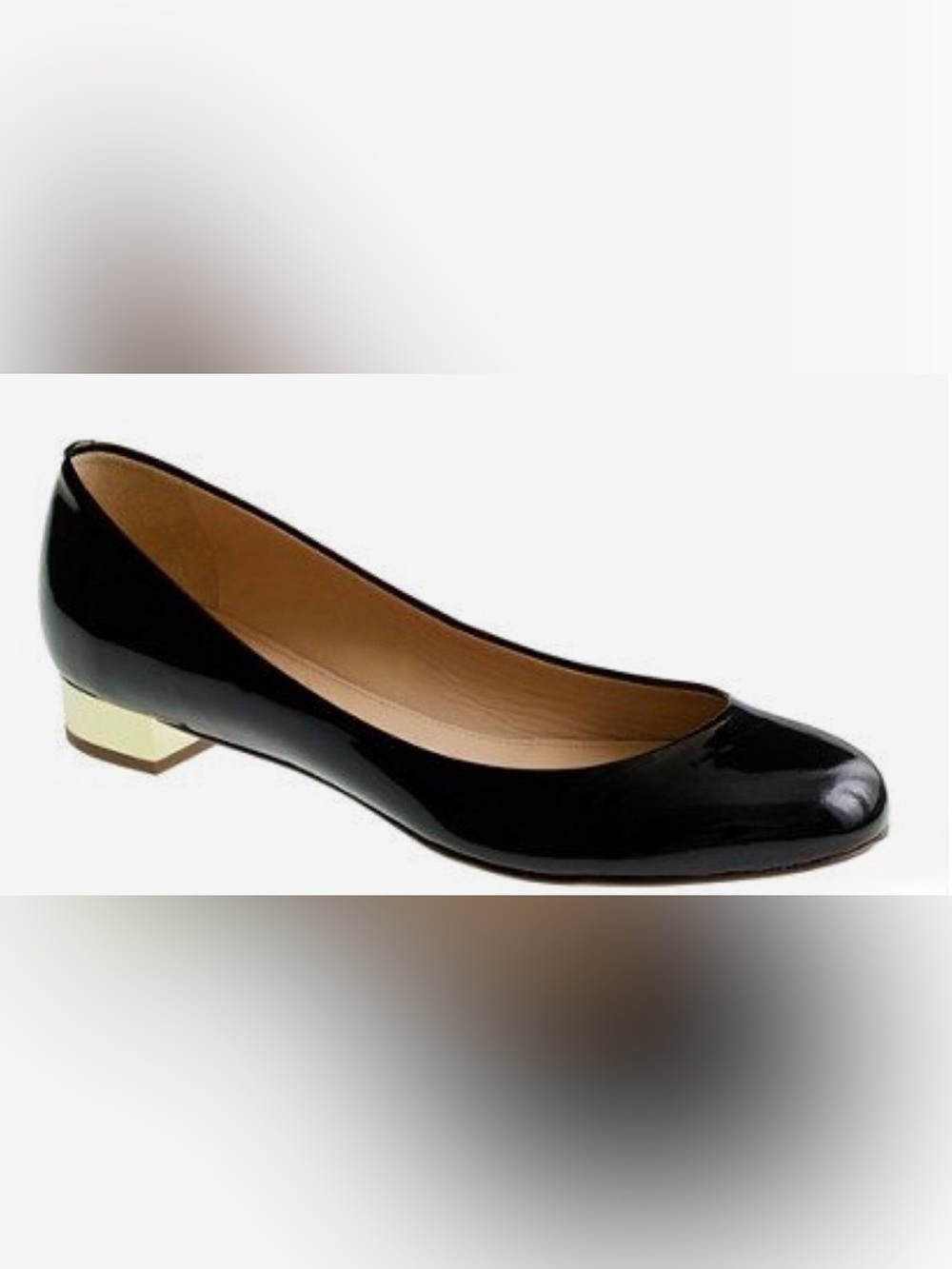 J. Crew Black Patent Leather Women's Ballet Flats